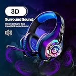 Gaming Headset for PC, Ps5, Switch, Mobile, Gaming Headphones for Nintendo with Noise Canceling Mic, Deep Bass Stereo Sound - Image 3
