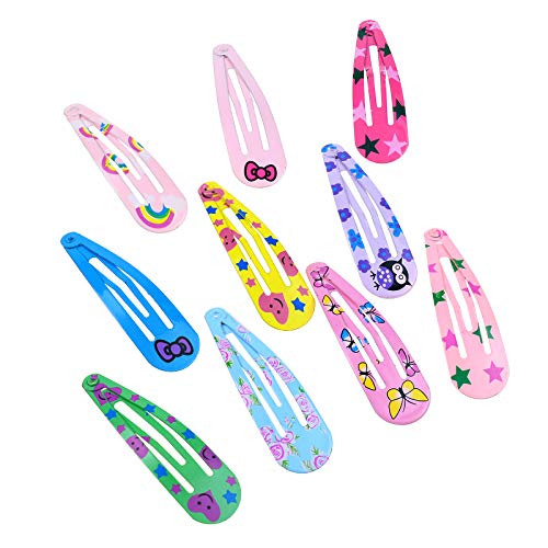 40 piezas de pinzas impressas para cabello de 2 pulgadas miniatura 4