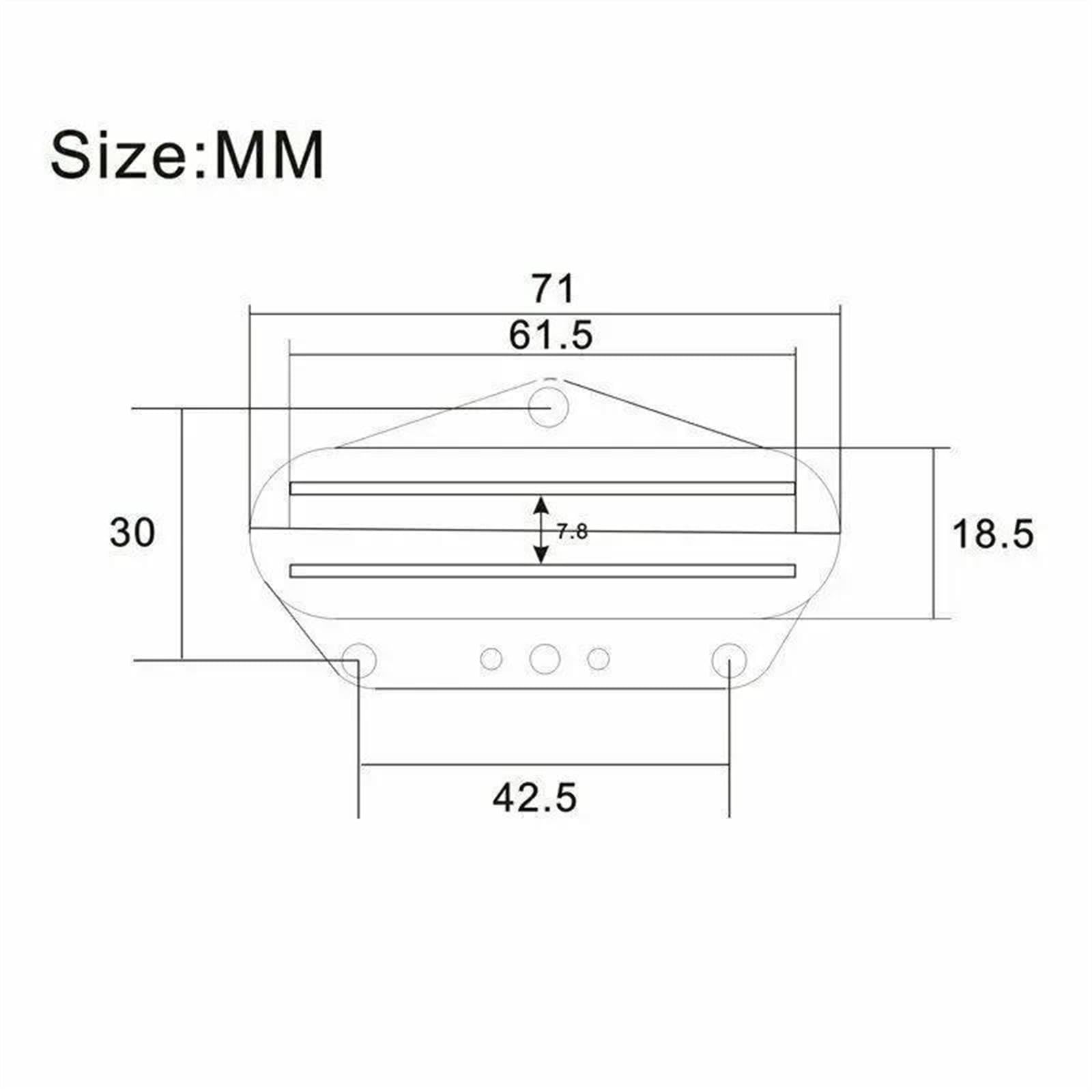 Piezas Y Repuestos Para Guitarras Eléctricas Compatible Con Pastillas De Puente De Guitarra Eléctrica TL Humbucker Pastillas De Imán De Doble Riel Piezas De Guitarras Negras Accesorio