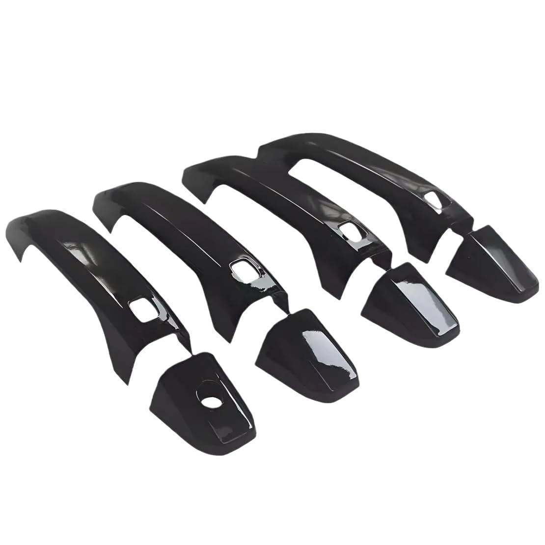 Hiiaw One Color Car Door Handle Cover Trim 8Pcs Exterior Door Handle Covers Trims Black Abs For Sierra For Silverado For 3500Hd 2500Hd 1500 For Suburban For Tahoe 2021