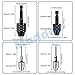 4 Pieces Keyless Drill Chuck, 1/4, 1/8, 1/16 Inch Hex and Round Shanks Small Drill Chuck Change Adapter