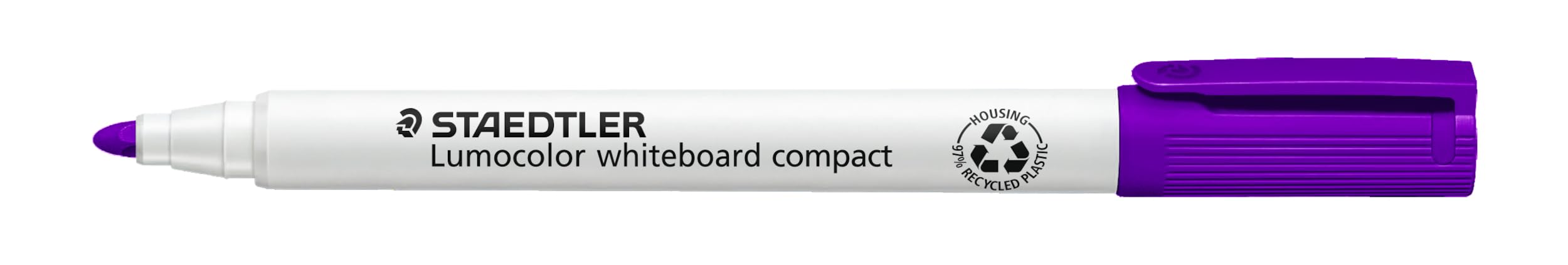 Staedtler Lumocolor 341-6. Rotuladores de color morado para pizarra blanca. Caja con 10 marcadores.