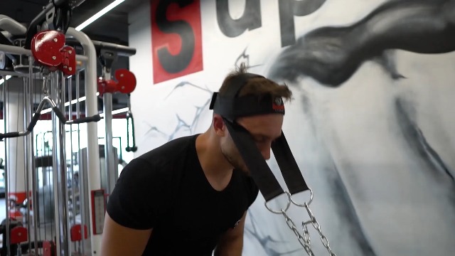 Flintronic Imbracatura Allenamento Collo - Cinghia Testa Regolabile Con Gancio D, Per Rafforzamento Muscoli Collo - Ideale Per Sport Di Combattimento E Fitness - Foto 11