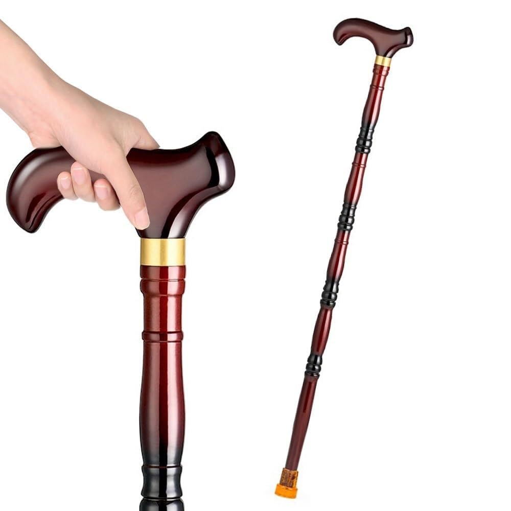 Drewniany kij nośny, 80 cm, 85 cm, 90 cm, 95 cm, drewniana laska, lekka, ergonomiczna laska, pomoc w poruszaniu się dla osób starszych
