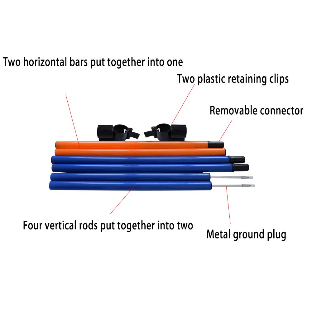 Giochi all'aperto per animali domestici Agilità del cane Attrezzatura per l'allenamento dell'esercizio Agility Starter Kit Gioco del cane Corsa Salto Set di allenamento per l'obbedienza Hoop Hurdle