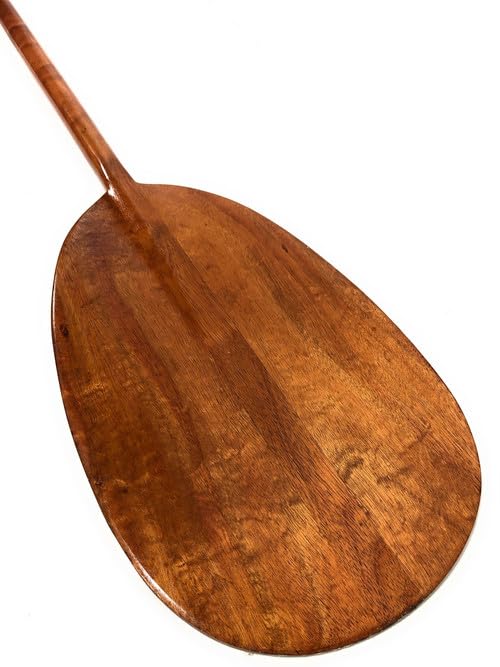 Tikimaster Blonde Koa Paddle 60 in Steersman - Outrigger Canoe - Hawaii | #koa3602