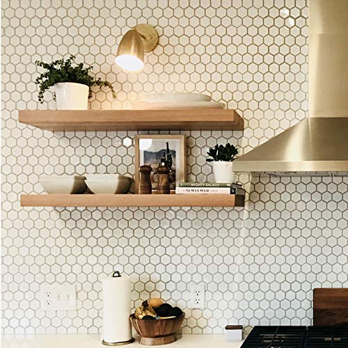 32 Inch Floating Shelf Bracket - Hidden Shelf Bracket With 150 Lb Weight Capacity - Invisible Design For Shelves 32 Inches And Longer - Heavy Duty 3/4 Inch Solid Steel Support Rods - Made In The Usa #TOP6