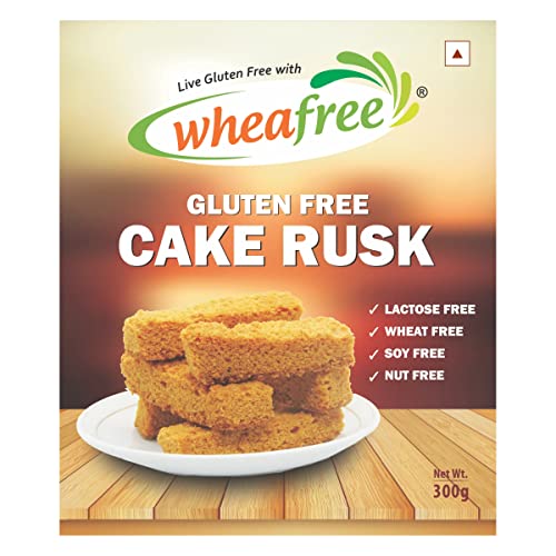 Image of Wheafree Gluten Free Cake Rusk (300 Grams) Non-Veg | Tasty, Crunchy and Crispy | Best Tea Time Snacks | No Maida | 100% Wholesome Ingredients (Pack of 2)