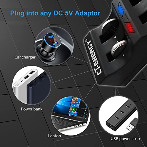 Ct-Energy Lithium Coin Button Cells Battery Charger With 4 Pack 3.6V Rechargeable Lir2032 Batteries Replace 3V Cr2032 Battery #TOP4