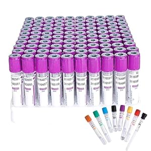 Asnwpak 100 StüCk EDTA K2 Blutentnahmeröhrchen