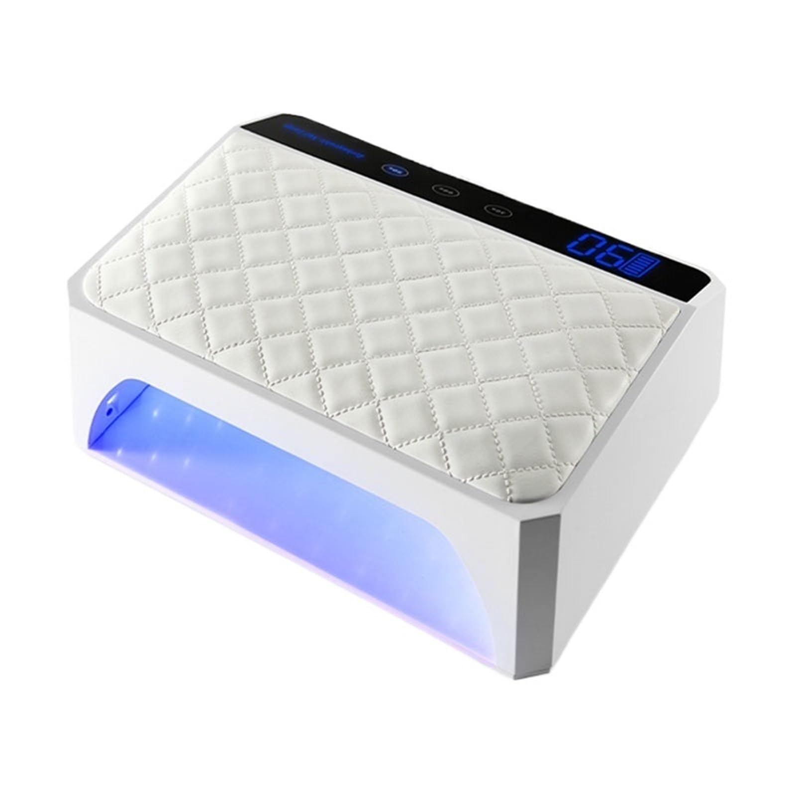 Lampara de uñas Lámpara de uñas UV LED de 178 W con almohadilla for las manos, diseño extra grande for dos manos, secador de uñas recargable.(Bianco)