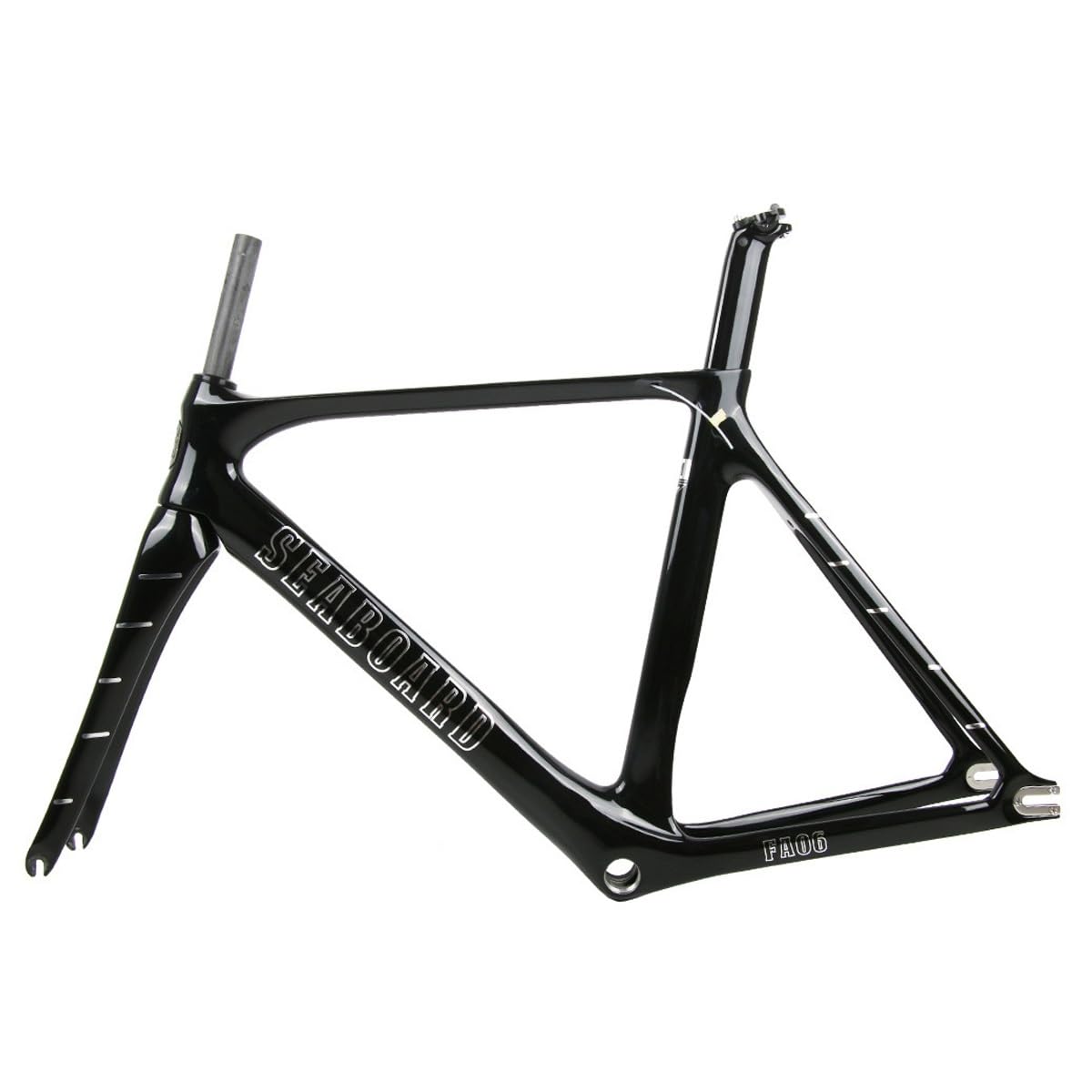 BSFHQS Carbon Fiber Bike Frame 700C Fixed Gear Bike Frameset 52cm 55cm Track Bike C Brake Frame Quick Release 100/120mm(55cm)