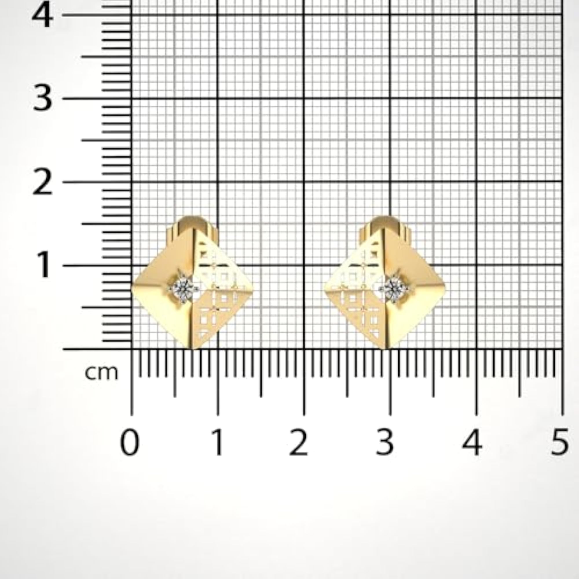 Women's Stylish Sterling Silver & Lab Grown Diamond 0.11cts Earrings