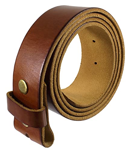 Image of Gelante Genuine Full Grain Leather Belt Strap without Belt Buckle
