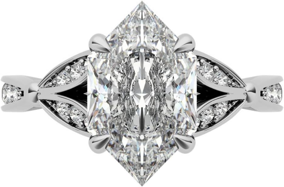 3 CT Dutch Marquise Cut Moissanite Wedding Ring Set for Women | Solitaire Antique Engagement Bridal Ring | Handmade Diamond Jewelry | Anniversary Ring for Her/Gifts