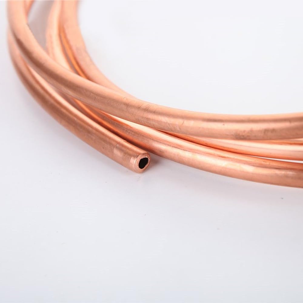 tubos de cobre, Bobina de tubería de cobre puro (22 unidades, varios tamaños, 1 metro) for aire acondicionado, fontanería y bricolaje.(8x1.5mm)
