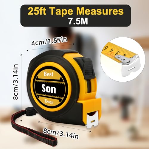 Cinta métrica retráctil 25 ft con botón de bloqueo miniatura 2