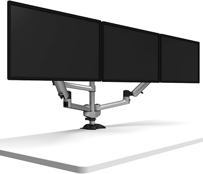 Triple Monitor Desk Mount with Independent Full Motion & Quick Release (BL-DM137)