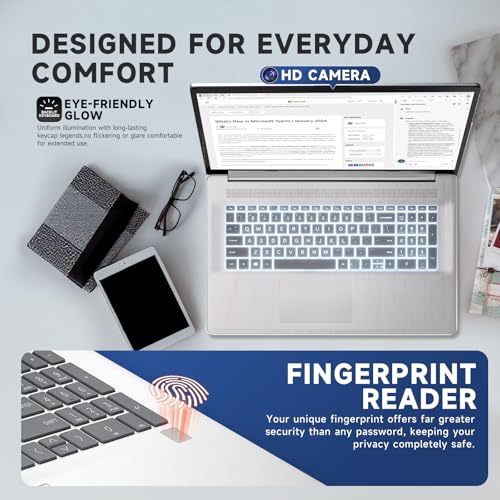 Image of HP Flagship 17 Business Laptop, 12GB RAM, 256GB SSD, Intel Core i5-1334U, Backlit Keyboard, Fingerprint, 17.3 inch IPS Anti-Glare Display, Windows 11 Pro Laptop for Work & Students & Home