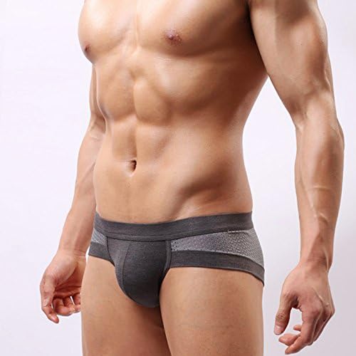 Evankin Mens Underwear Brief Sexy Mesh Hollow out Underpants Natural Fiber Low Rise U Pouch for Men Pack Lingerie - Image 4