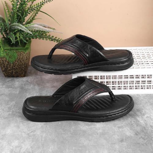 Image of Mochi Men Classic Leather Comfortable Slippers