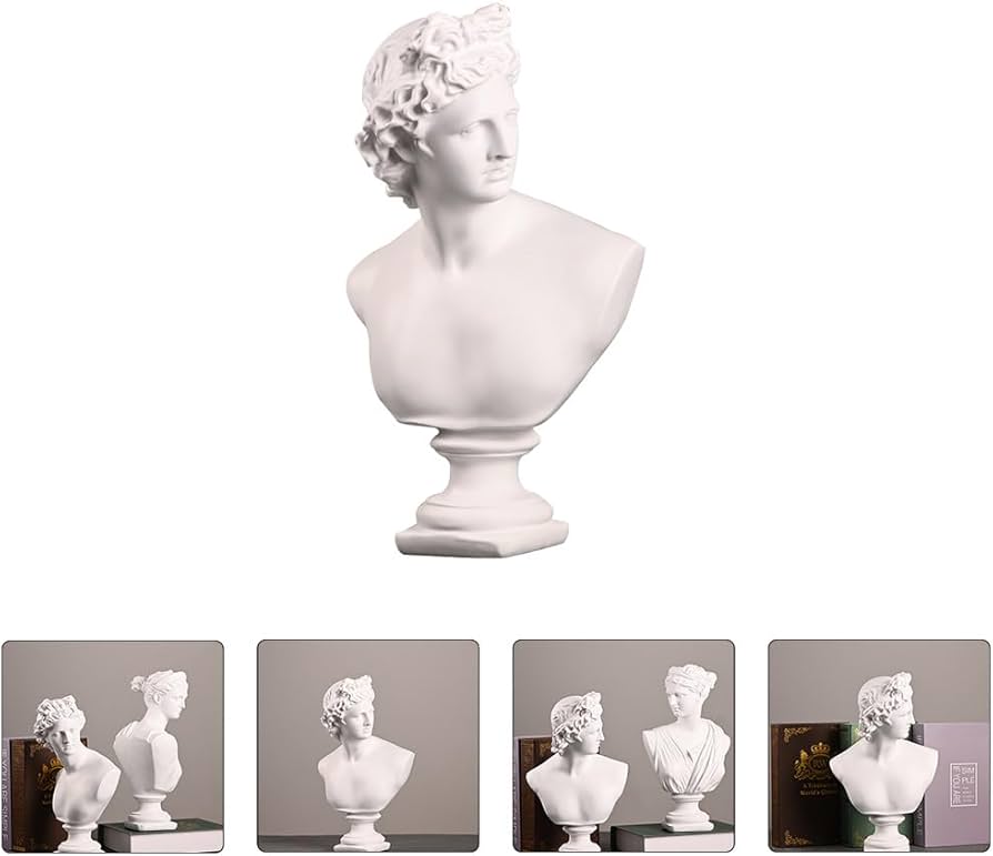 Amazon.co.jp: VORCOOL 石膏像 デビッド像 石膏像風 人物像 置物 樹脂