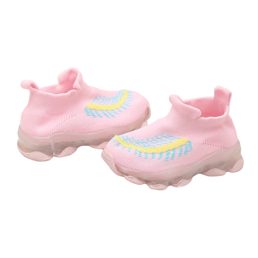 Hopscotch Girls Mesh Stripe Print LED Slip Ons in Pink Color for Ages 4-4.5 Years (B084D18R1J) Amazon Price History, Amazon Price Tracker