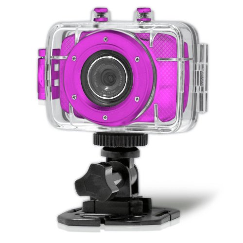 Pyle PSCHD30PN Cámara Deportiva HD 720p Rosa miniatura 2