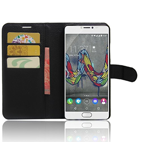 NEKOYA Coque WIKO U Feel Fab,Etui WIKO U Feel Fab, Anti-Rayures Coque TPU Pochette Portefeuille Fentes pour Cartes Fermeture Aimantée, Housse en Cuir...