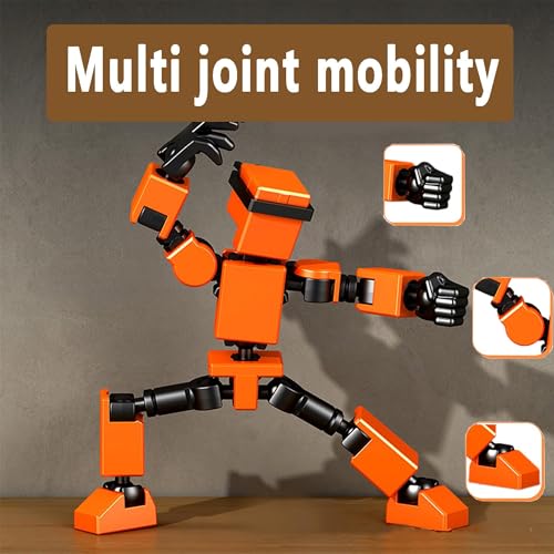 Image of RAMONI 2Pcs Action Figure Toys, Dummy 13 Action Figure Toys, Polyarticular Movable Titan 13 Action Figure, Developing Hands-On Skills, Kids Toys Set Gift for Kids 6+ Boys or Girls