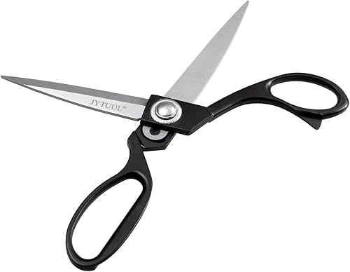 Miniatura 9 de Tijeras de sastre afiladas negras de 8 pulgadas, tijeras de corte profesionales de acero inoxidable para tela y cuero, para ropa, costura, costura y