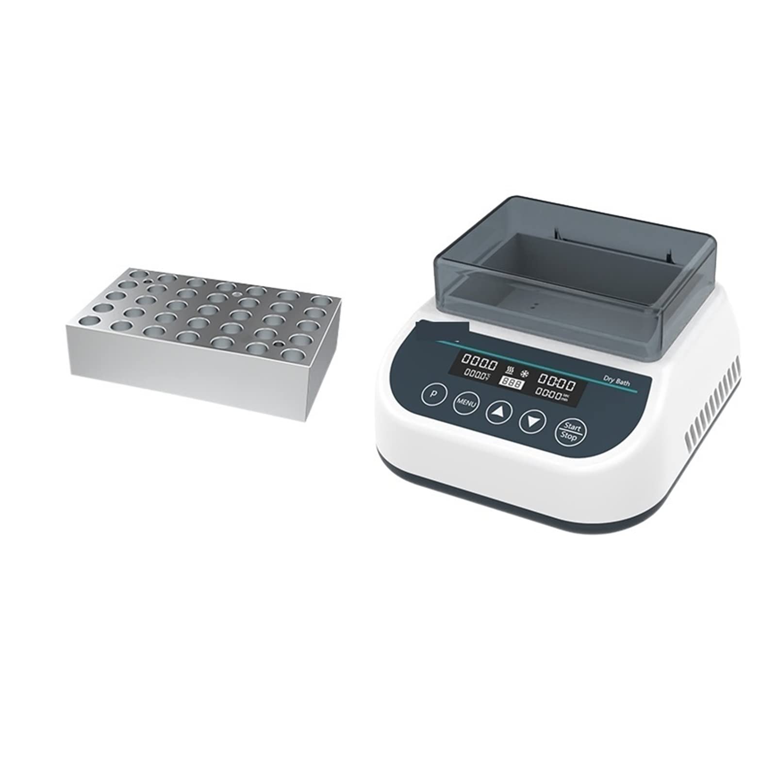 Zentrifugen, Mini Trockenbad Inkubator Laborausrüstung Konstante Temperatur Laborheizung Inkubationsschüttler mit Heizblock 0,5/1,5/2/5/15/50 ml(DB (2mlx35))