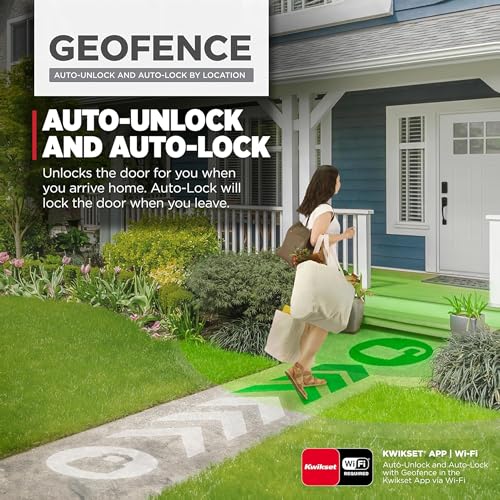 Image of Kwikset Halo Select Smart Lock Keyless Entry Door Lock Wi-Fi and Matter Enabled Deadbolt No Hub Needed, Geofence Auto-Unlock, Grade AAA Certified, Easy Install, Satin Nickel Lifetime Finish Warranty