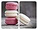 Produktbild WENKO Herdabdeckplatte Universal Macarons, 2er Set Herdabdeckung für alle Herdarten, Gehärtetes Glas, 30 x 52 cm, mehrfarbig