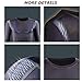 Ouruikia Men's Thermal Underwear Shirts Modal Thermal Tops Sports Thermal Base Layer Tops Black XL