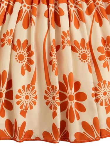 Image of Floerns Women's Summer Floral Print Tie Shoulder Cami Dress Flare Hem Boho Mini Dress