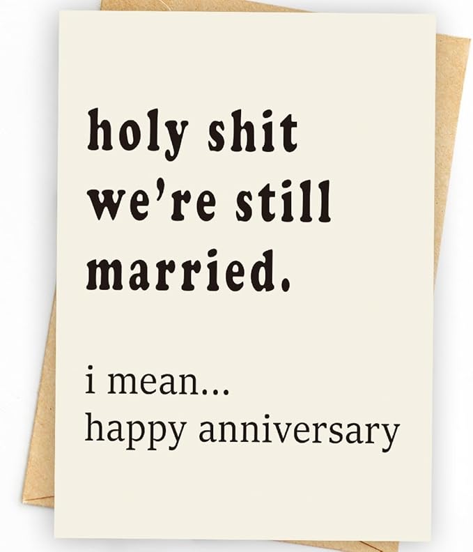 WowBefun Happy Anniversary Card & Gifts for Men, Husband