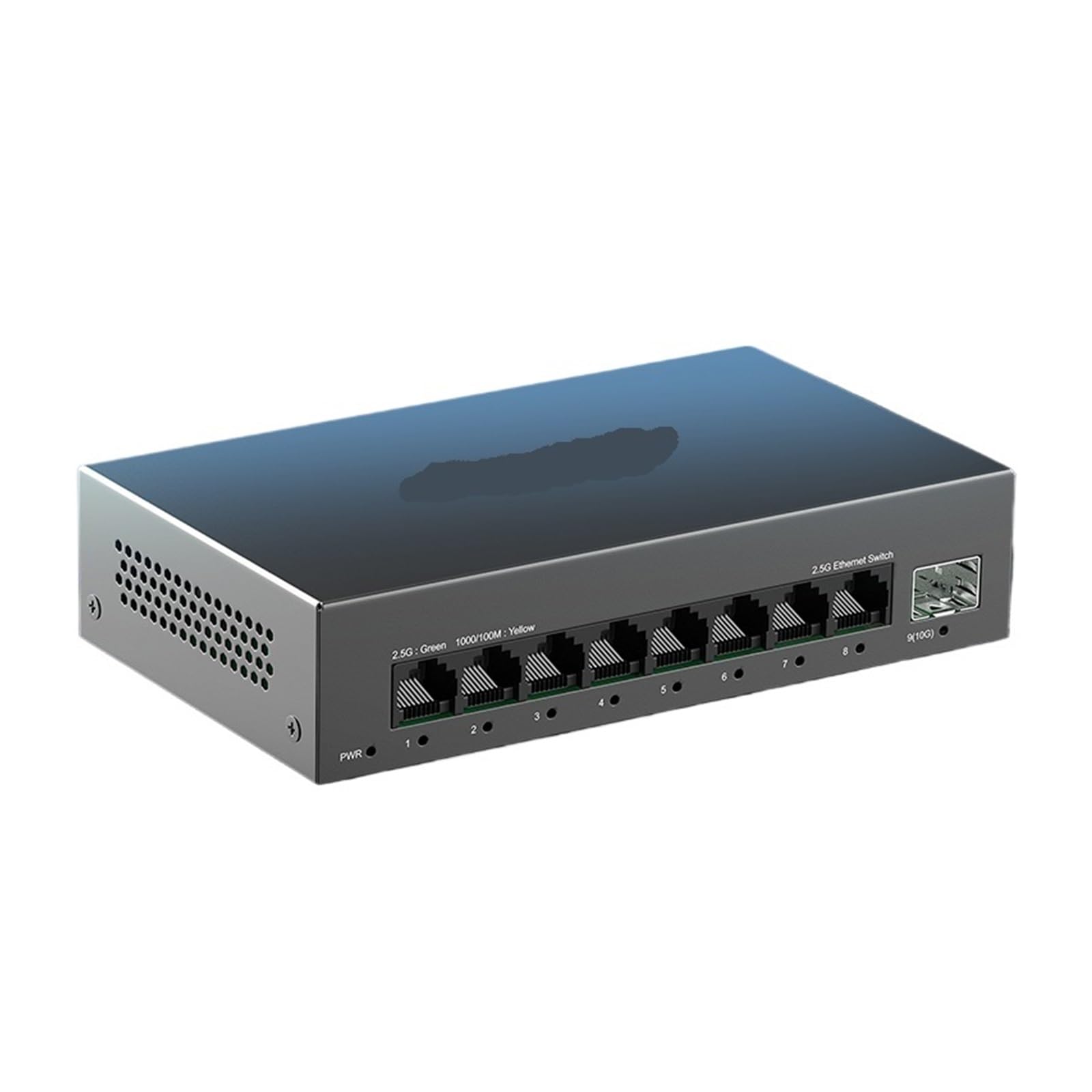 OSHZIKJII 8 Port 2.5GbE Unmanaged Switch 2.5GBASE-T Network Switch with 10G s-f.p+ Port Plug &Play Fanless Ethernet Switch(U/.S Adapter)