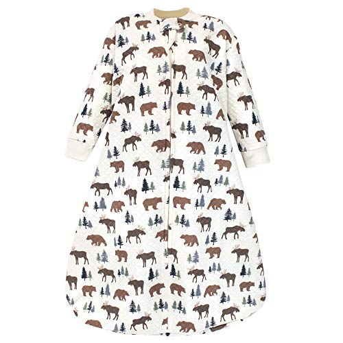 Hudson Baby Unisex Baby Premium Quilted Long Sleeve Sleeping Bag and Wearable Blanket