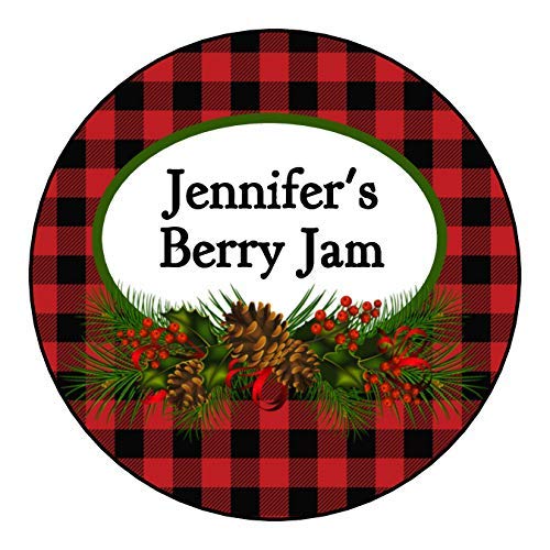 Miniatura 4 de 40 Mason jar, Ball jar, Christmas, canning stickers, labels, tags, Peel and stick, personalized
