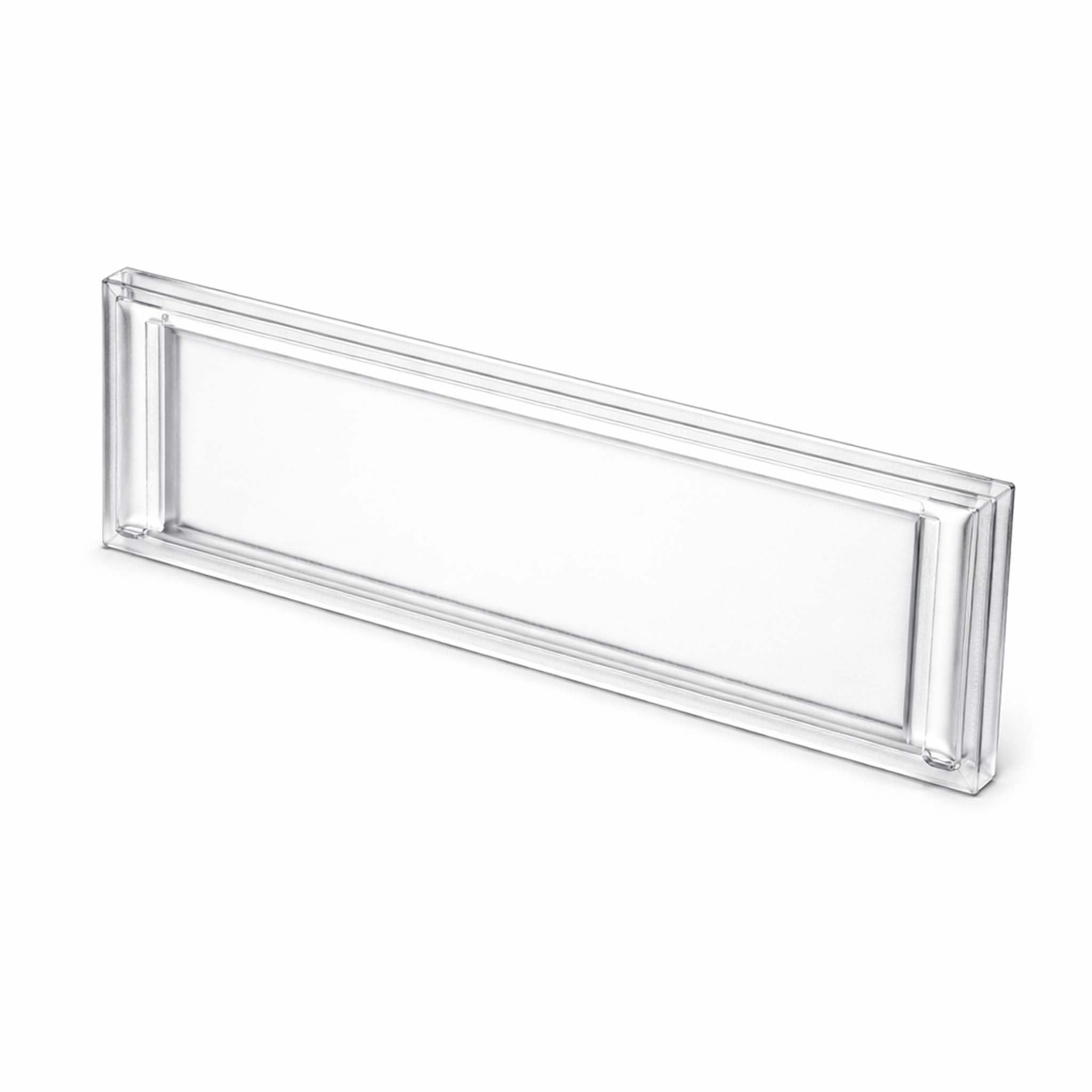 Wiltec Vetrino portanome 89,4 x 24,5 mm per cassetta postale 92,3 x 28,4 mm
