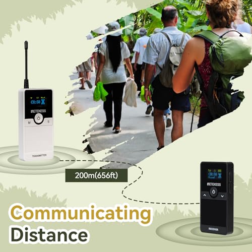 Retekess TT116 Sistema de Audio para Guías Turísticas, Auriculares para Tours en Fábrica con Batería Reemplazable y Estuche de Carga de 30 Ranuras, Alcance de 200m miniatura 3
