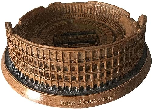 Estatua Decorativa Roma Coliseo Resina 13x13x4 cm