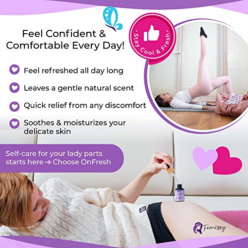 Image of Natural Feminine Yoni Oil for Women PH Balance & Wetness; Herbal Vaginal Moisturizer for Dryness & Sensitive Skin; Soothing Intimate Vulva Essential Oils; Vaginal Oil Drops Against Odor (1 fl oz)