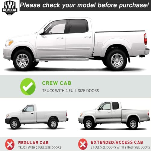 Image of Headlights for 2005-2006 Toyota Tundra Double /Crew Cab | ONLY fit 4 full size doors, for 2005-2007 Sequoia, Halogen Headlamp W /Bulbs,, Black Housing, Driver & Passenger Side