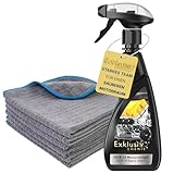 Exklusiv Chemie Motorreiniger 500ml + 6x Mikrofasertücher 380GSM - Für einen sauberen Motorraum -Teilereinigung/Kaltreiniger/Entfetter