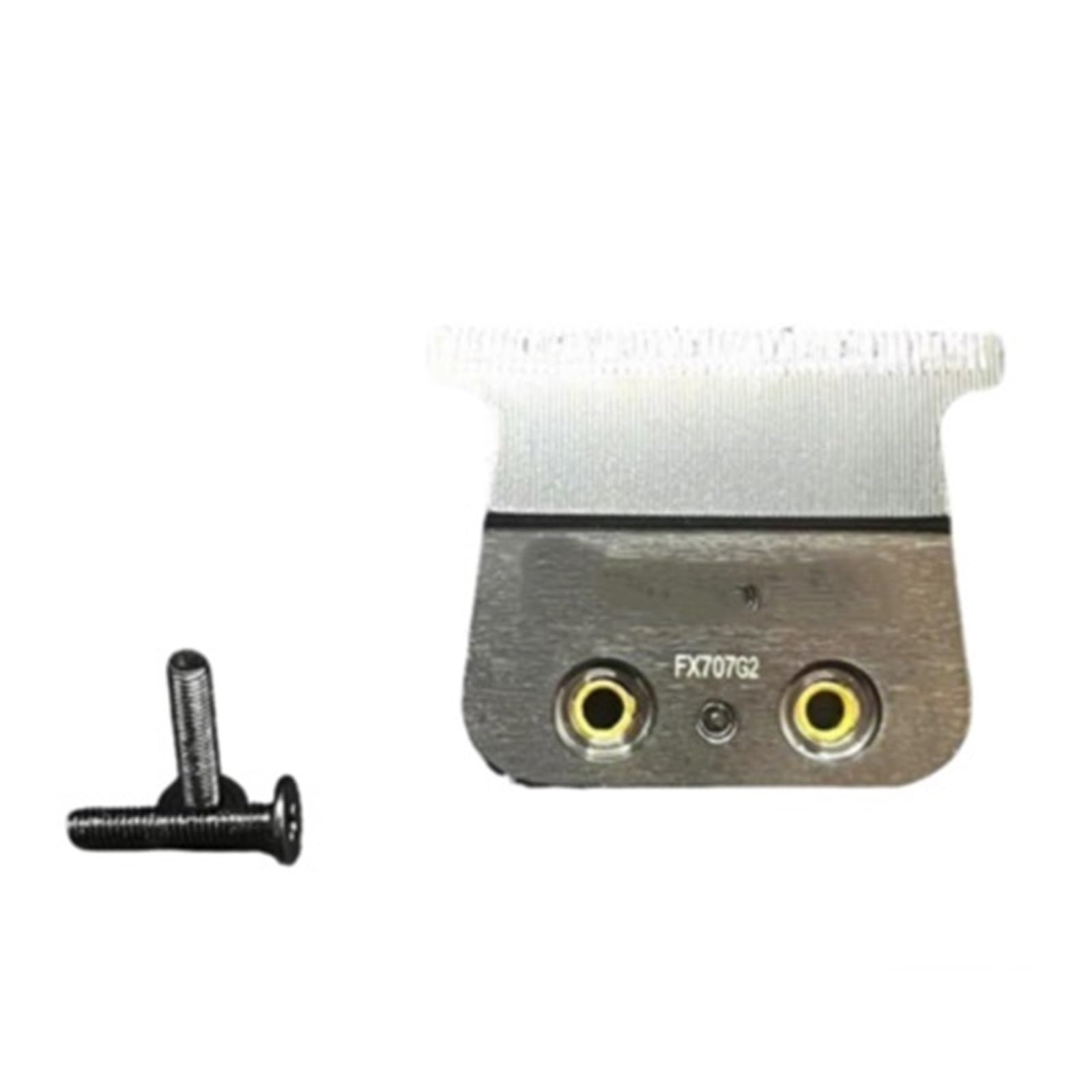 Lama for Tagliacapelli, Compatibile Con Jucai, PRO F7878 FF1T Punta FX707G2 In Acciaio Ad Alto Tenore Di Carbonio Con Rivestimento In Titanio, Lama DLC for Trimmer(Black 2set)