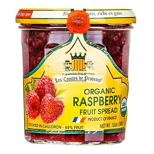 Raspberry Jam Spread Usda Organic Preserve – 12 Oz / 340 G – Made In France Traditional Jam Non Gmo Gluten Free #TOP3