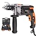 Price comparison product image Hammer Drill,850W 3000 RPM Hammer and Drill 2 Mode in, Impact Drill with 15 Drill Bits,Hand Electric Drill of 360°Rotating Handle,Depth Gauge,Suitable for DIY Woodworking - TACKLIFE PID03B