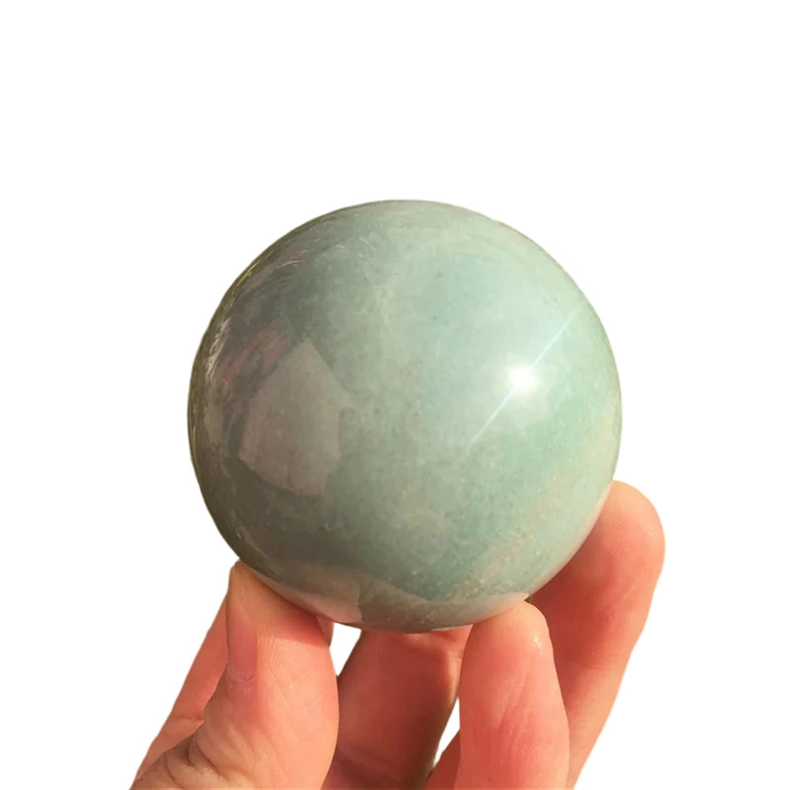 XZCASD Beautiful Natural aventurine crystal ball, used for meditation, helps with emotional control and enhances spiritual insight.(4cm)